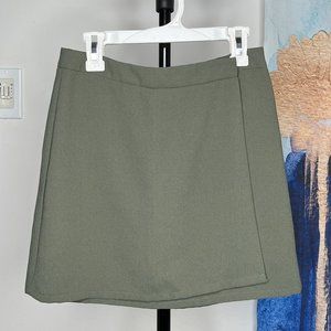 FOREVER 21 Olive Green Wrap-Around Mini Skirt